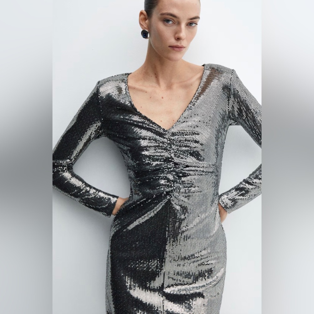 Mango sequin dress size S